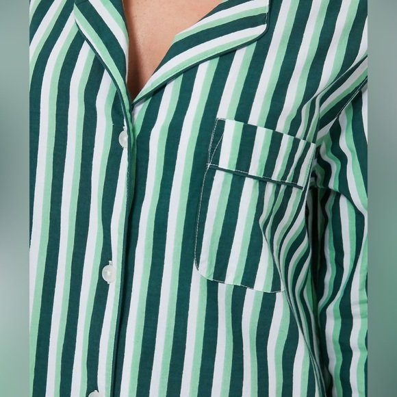 Tuckernuck Spearmint Stripe Nightshirt NWT - Picture 5 of 7